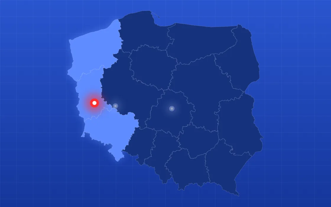 Region oddziału Zielona Góra