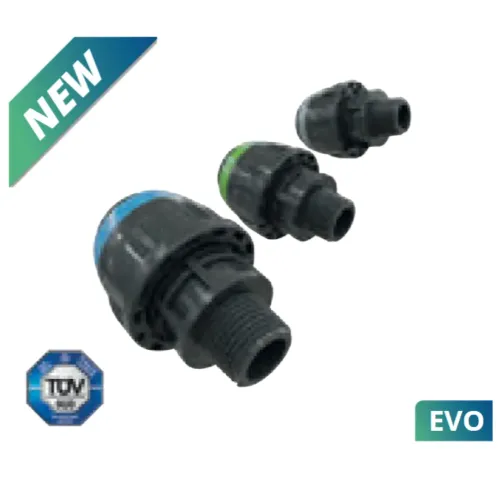 Złącze proste gwint zewnętrzny - Alusic