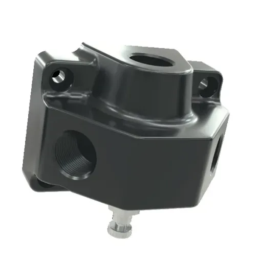 Blok 2-wyjściowy, przyłącze wejściowe G 1/2”; przyłącza wyjściowe 2xG 1/2” - Alusic